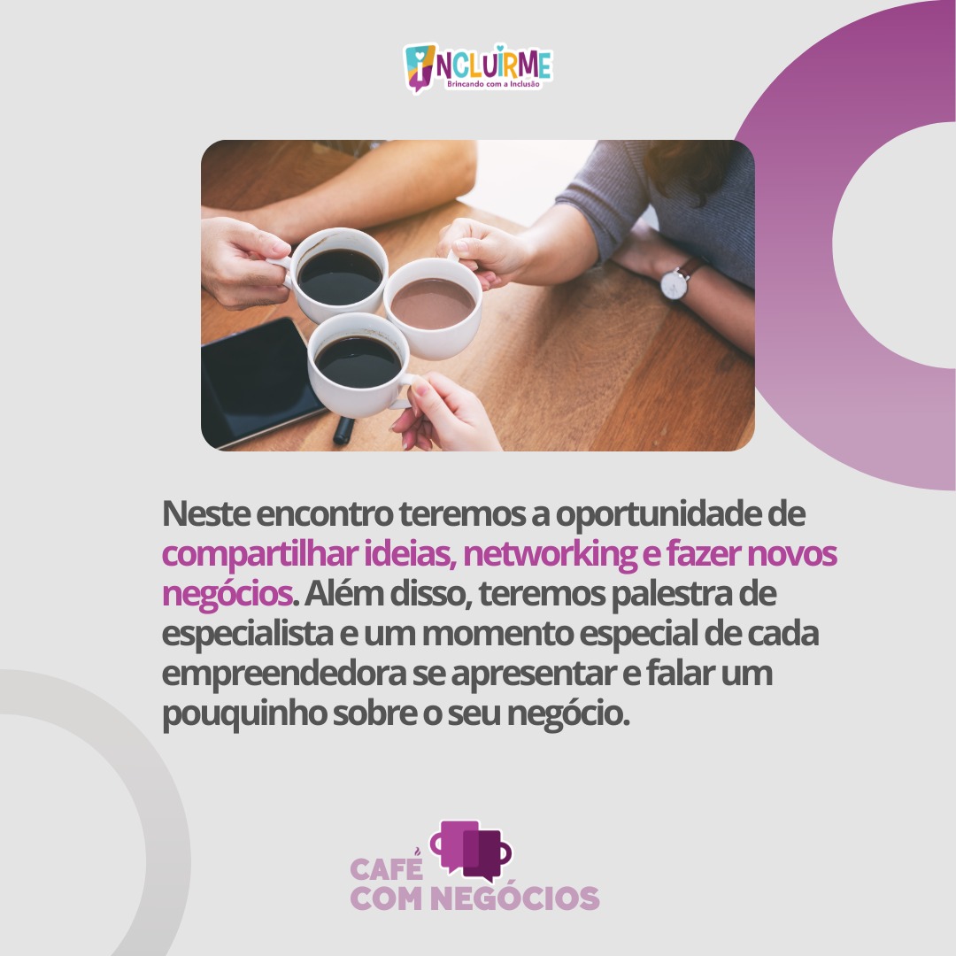 INCLUIRME CAFE COM NEGÓCIOS